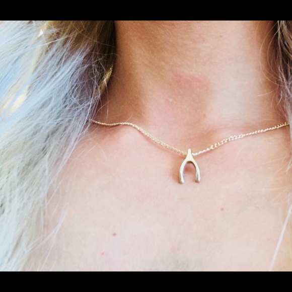 FREE with purchase Wish Bone Dainty Necklace - Picture 2 of 2